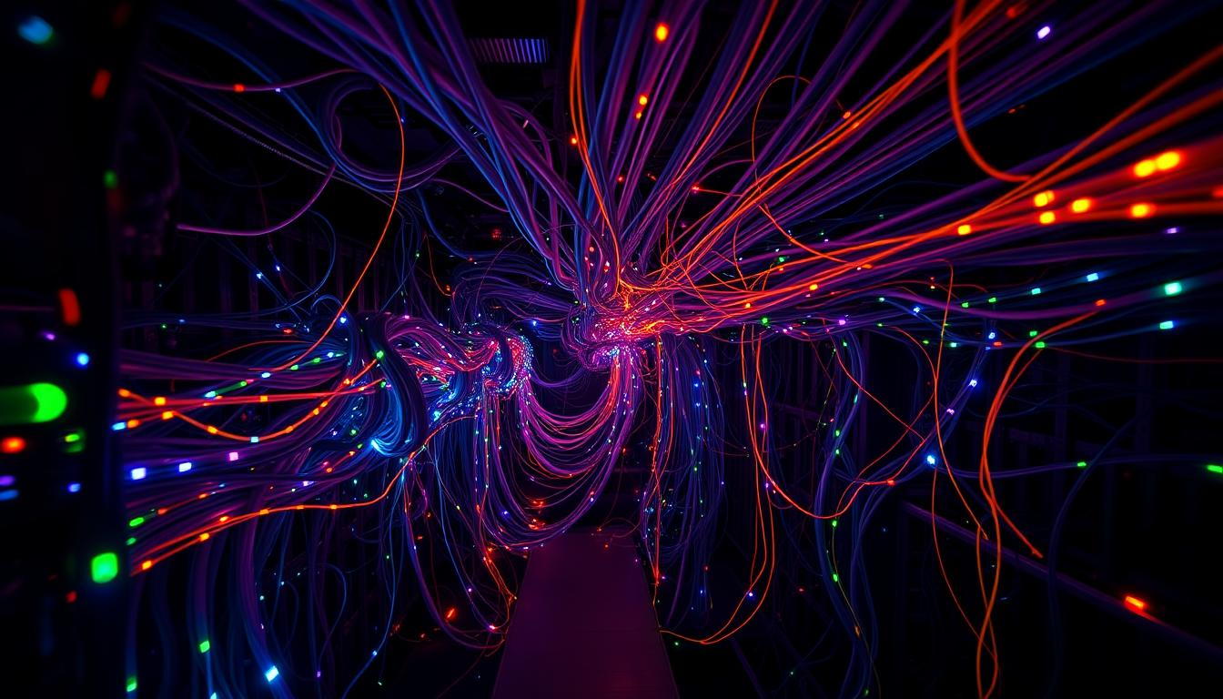 Immagine tecnica di rete e connettivita